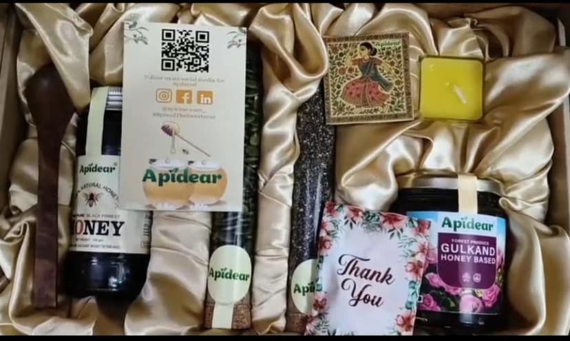 Diwali Gifts Hamper With Candle view 3