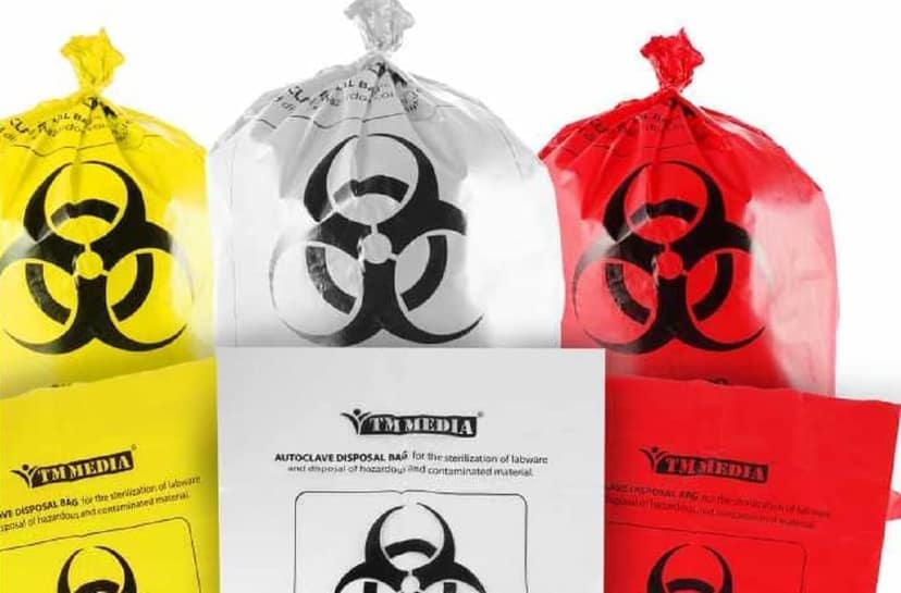 TM Media (Titan Biotech) Disposable Autoclavable Bags | Size : (H) 10” X (B) 6” | Clear, transparent autoclavable disposable bag, maximum weight holding capacity: 0.5 kg, multiple (pack of 50Nos.) view 2