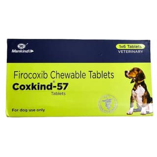 Mankind Coxkind 57mg (Firocoxib) Tablet for Dogs Mankind Coxkind 57mg (Firocoxib) Tablet for Dogs - 1 Strip (6 Tablets)