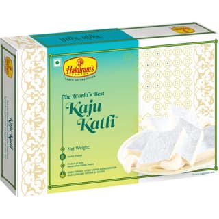 Haldiram's Kaju Katli Packed Sweets - 500 Gm - Pack of 24