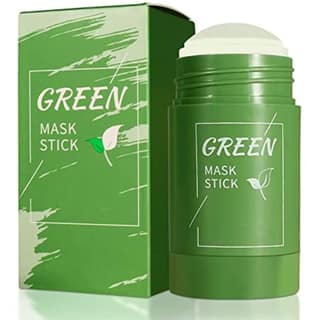 Elecsera Green Tea Purifying Clay Stick Mask Oil Control Anti-Acne Eggplant Solid Fine,Portable Cleansing Mask Mud Apply Mask, Green Tea Facial Detox Mud Mask (40 ml)