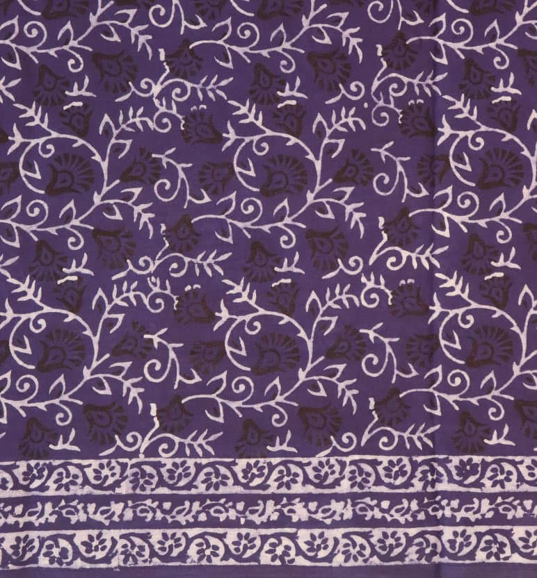 Handcrafted Dabu Print Cotton Dress Material – 3 Piece Set view 3