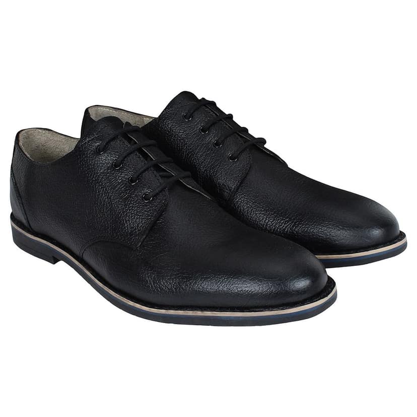 SeeandWear Leather Black Formal Shoes for Men view 2