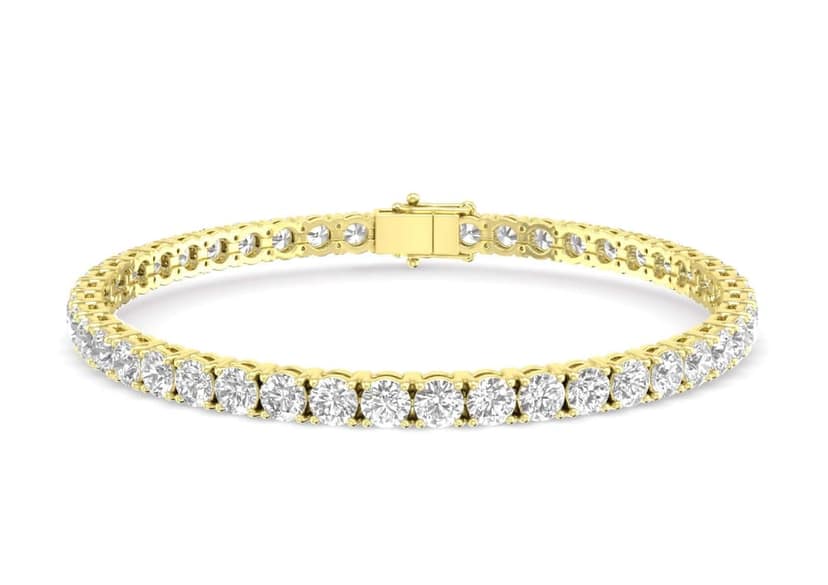 Charming Round Tennis Bracelet view 2