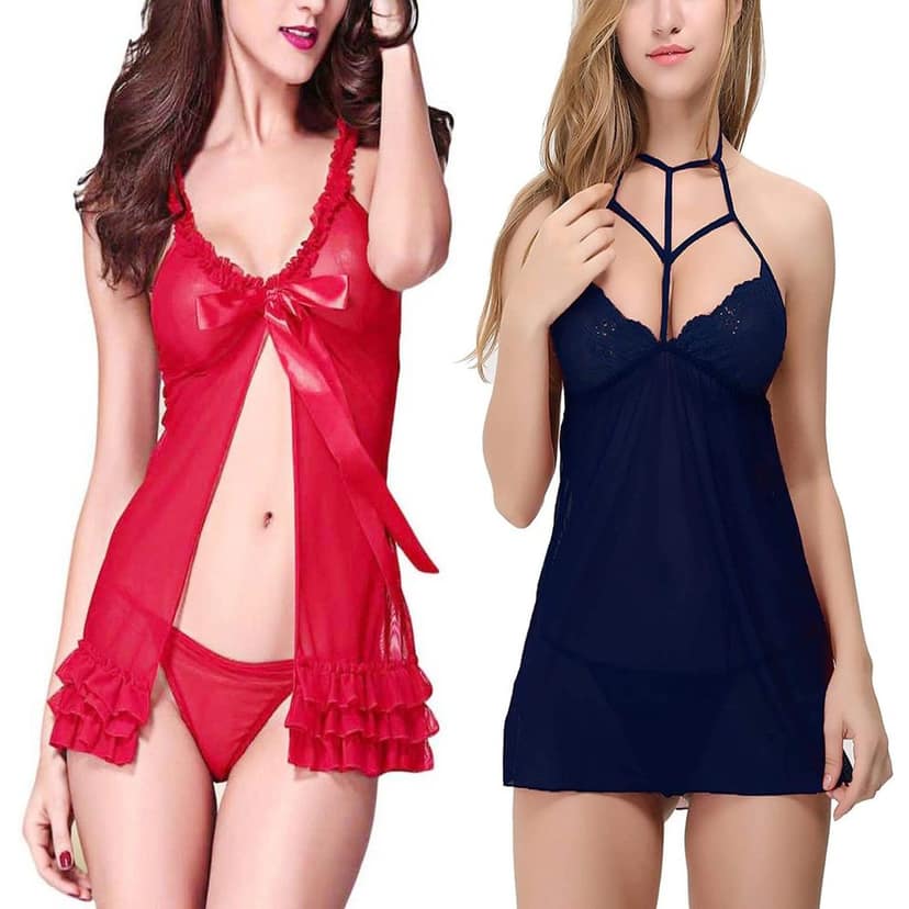 Sleepwear night wear babydoll lingerie view 7