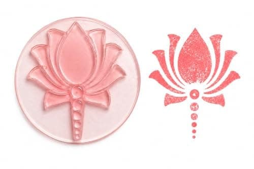 Lotus Flower Mehndi Stamp Easy Hand Mehndi Printing Tool Floral Henna Stencil for Beginners and Artists view 2
