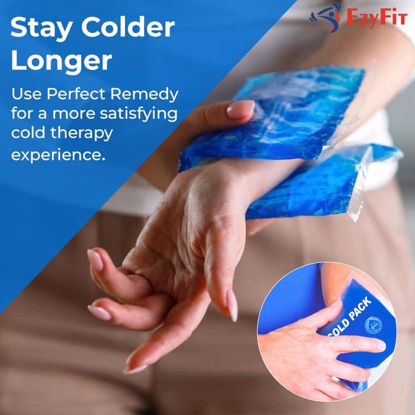 EZYFIT Reusable Hot & Cold Soft and Flexible Gel Pack for Pain Relieving - 250 * 120 mm view 2