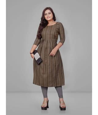 Lerkiza Brown Cotton Maternity Tops Single