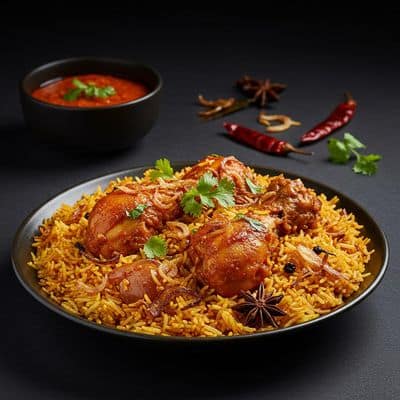 Chili Chicken Biryani