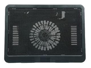 Laptop Cooling Pad with USB Connector, LED Light, Silent Operation,Retractable Stand for (39.37cm) 15.5 inch Notebook , Laptops (Black)