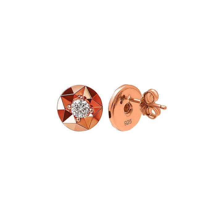 Rose Gold Gemisphere Earrings view 4