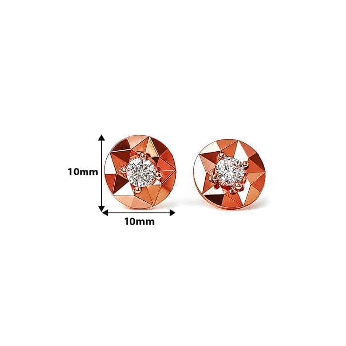 Rose Gold Gemisphere Earrings view 5