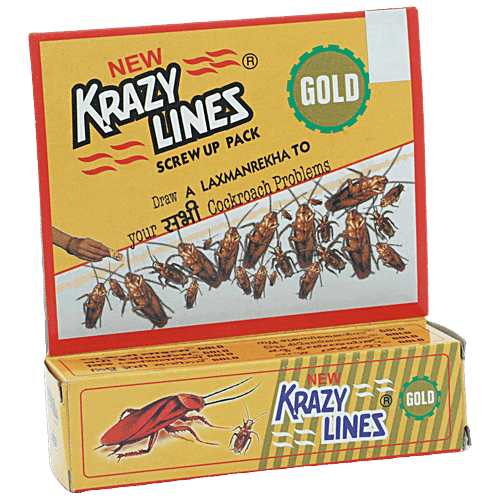 Krazy Lines Chalk Gold - For Cockroaches, 1 pc Carton