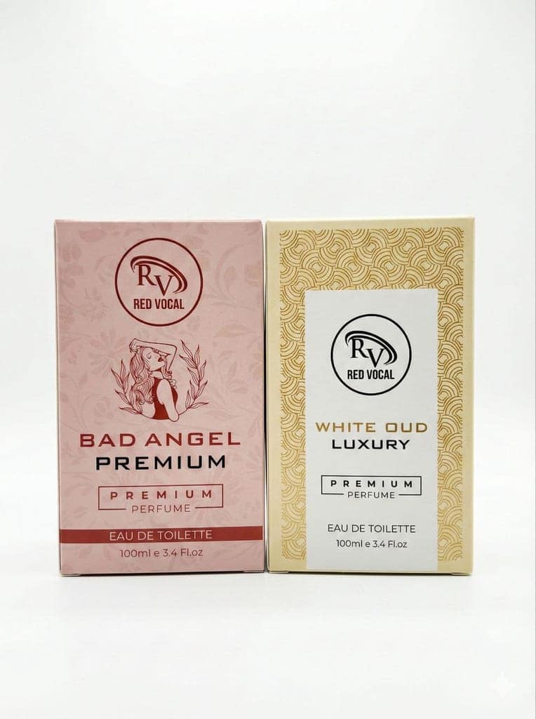Red Vocal Bad Angel For Women & White Oud Luxury Premium Perfume Set for Unisex | Long-Lasting Eau De Toilette | Women & Unisex | 2 × 100ml Combo