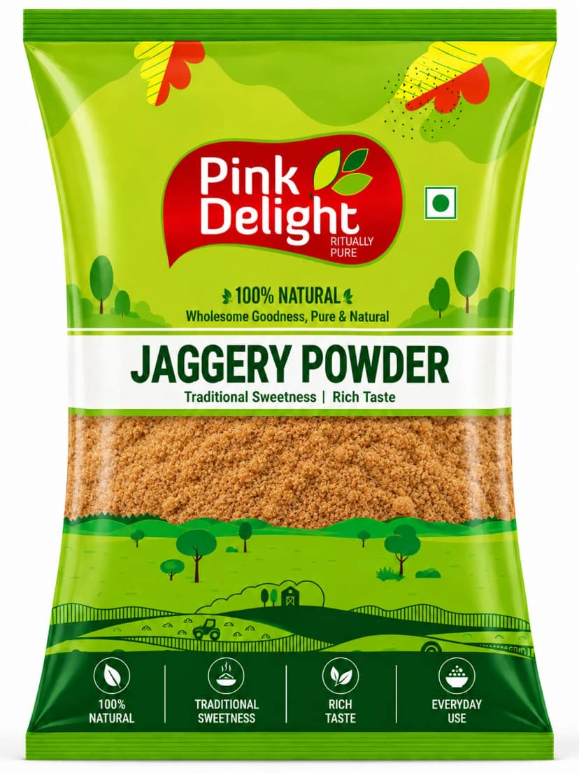 Pink Delight Organic Brown Jaggery Powder 400g
