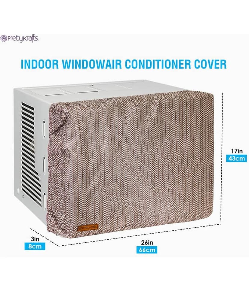 PrettyKrafts Single Others Brown AC Cover for Tower AC view 2