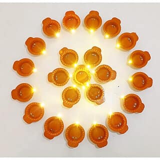 Water Sensor Led Diyas Candle-pack of 12 Candle(Multicolor, Pack of 12) view 2