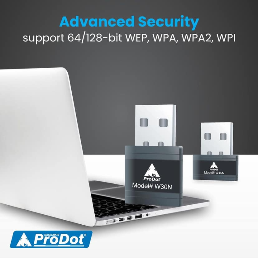 ProDot USB WiFi Adapter, 150Mbps 2.4GHz PC WiFi Adapter Nano Size WiFi Dongle, Driver Free Wireless Network Adapter for Desktop PC Laptop, Supports Windows 11, 10, 8.1, 8, 7, XP, Pack of 02 view 5