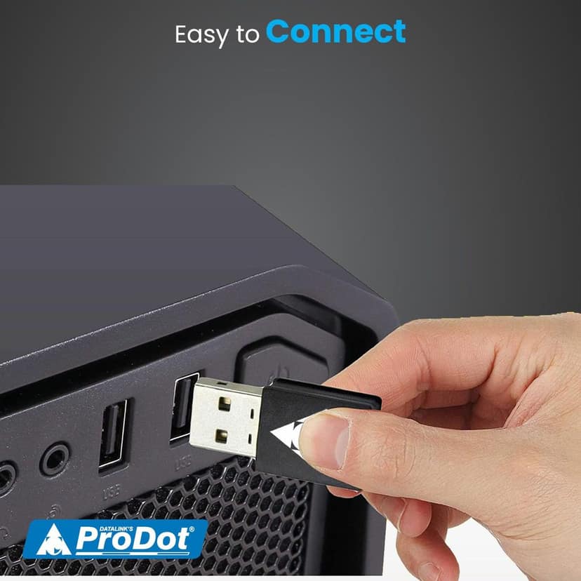 ProDot USB WiFi Adapter, 150Mbps 2.4GHz PC WiFi Adapter Nano Size WiFi Dongle, Driver Free Wireless Network Adapter for Desktop PC Laptop, Supports Windows 11, 10, 8.1, 8, 7, XP, Pack of 02 view 6