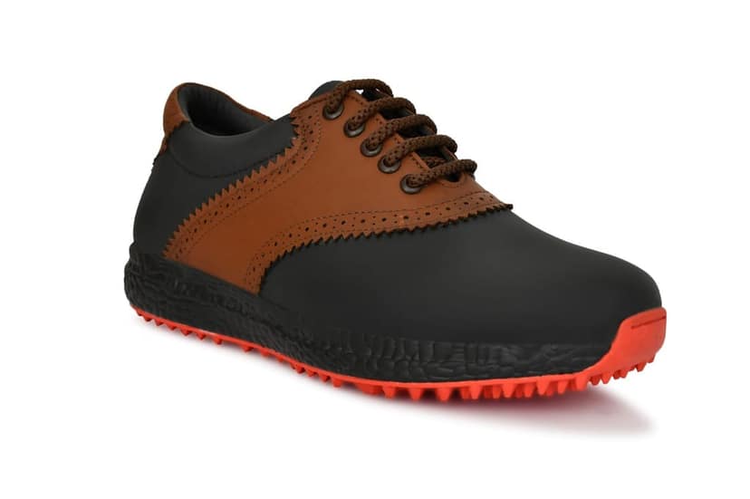 HITCARO Men Proffessional Leather Golf Shoes | Lace-Up | Phylon Sole |Waterproof | Comfortable | Breathable | Sports Shoes