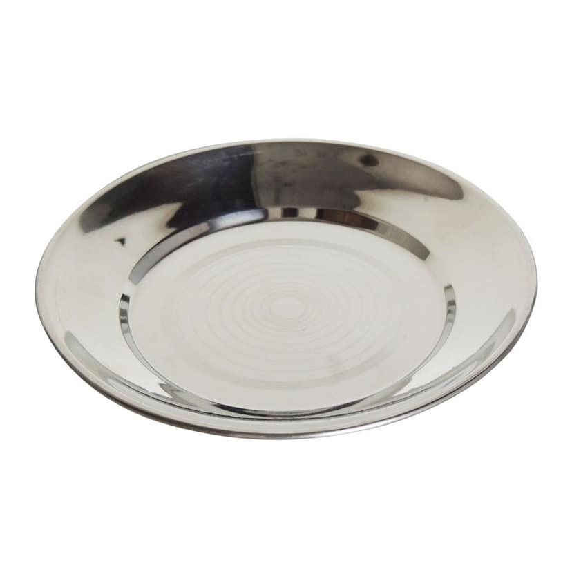 Silver Touch Dinner Plate Quarter Size Stainless Steel Plate (SMAS090 A) view 3