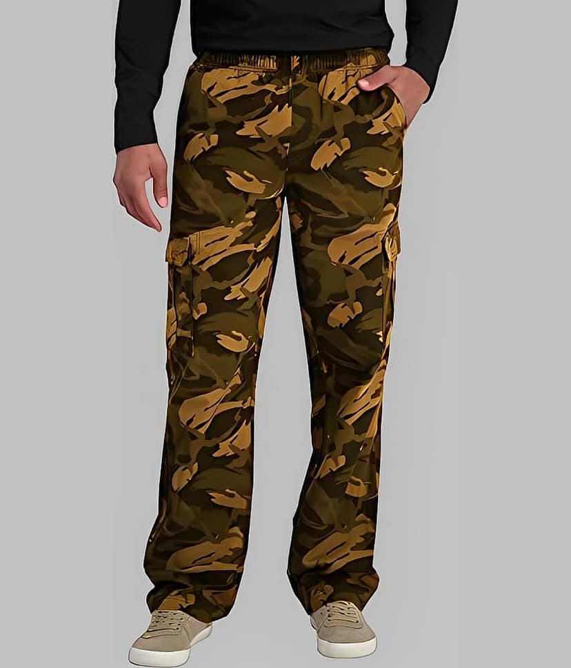 Reoutlook Relax Flat Men's Cargos - Green ( Pack of 1 )