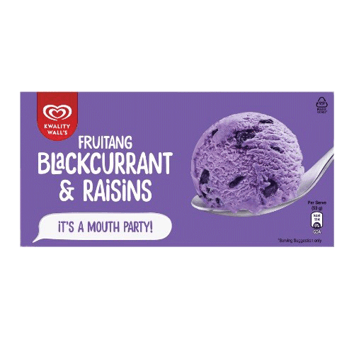 Kwality Walls Party Pack Carton Currant & Raisins 700ml