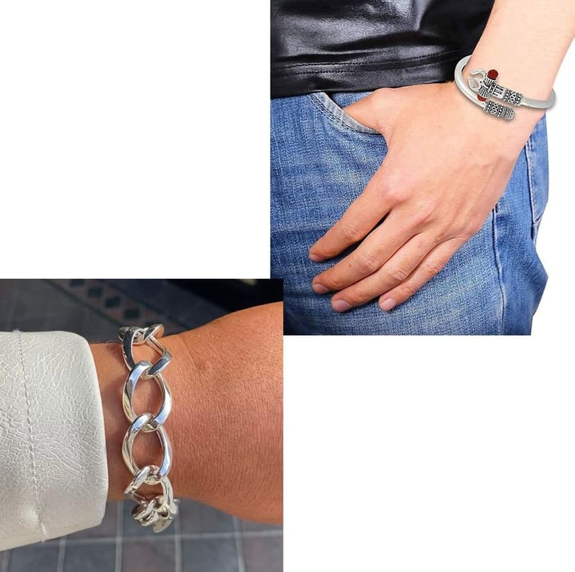 Modern Bracelet Silver Plated Adjustable 20 cm Length For Boys & Mens (Pack of 1) view 5