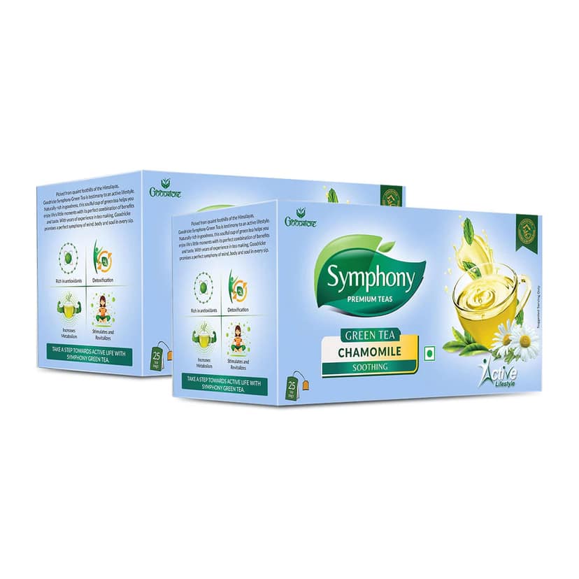 Goodricke Symphony Chamomile Green Tea, 25 Tea Bags (Pack of 2) - undefined