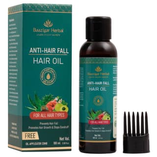 Baazigar Herbal Anti-Hair Fall Hair Oil with Free Oil Applicator Comb - 100ml