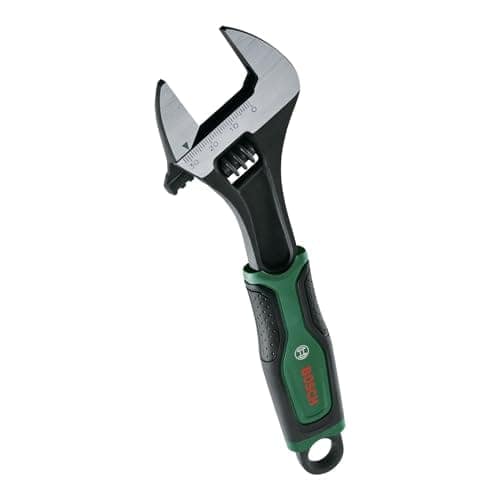 Bosch 200mm Adjustable Wrench | Durable Carbon Steel with 30mm Jaw Opening & Ergonomic Non-Slip Handle view 2