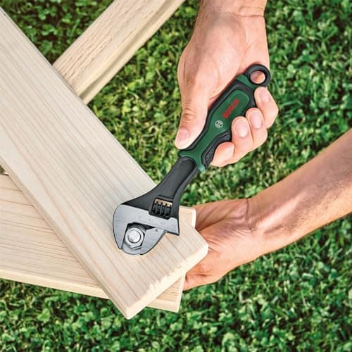 Bosch 200mm Adjustable Wrench | Durable Carbon Steel with 30mm Jaw Opening & Ergonomic Non-Slip Handle view 3