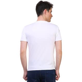 White Color Half Sleeve Gurjar Printed Tshirt view 2