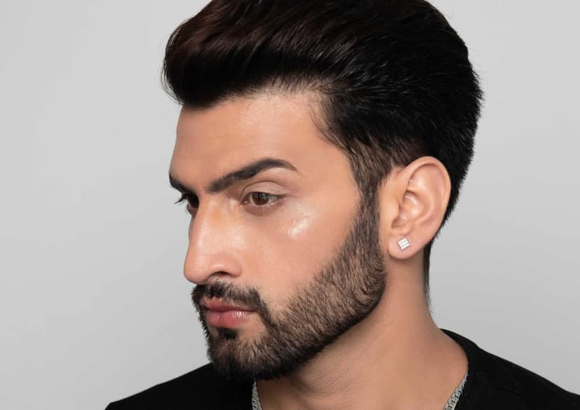 9 Square Matrix Ear Stud For Men (1 Pc Only) view 6