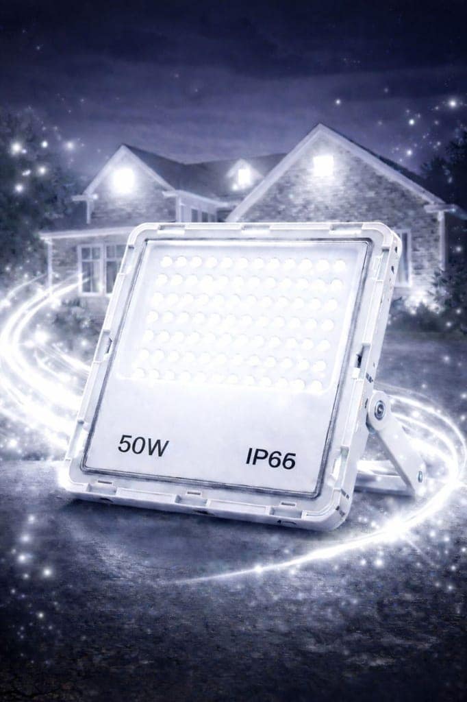 SPARKWORLD IP66 50 Watts Flood Light Flood Light Outdoor Lamp (Yellow) | Colour: Warm White