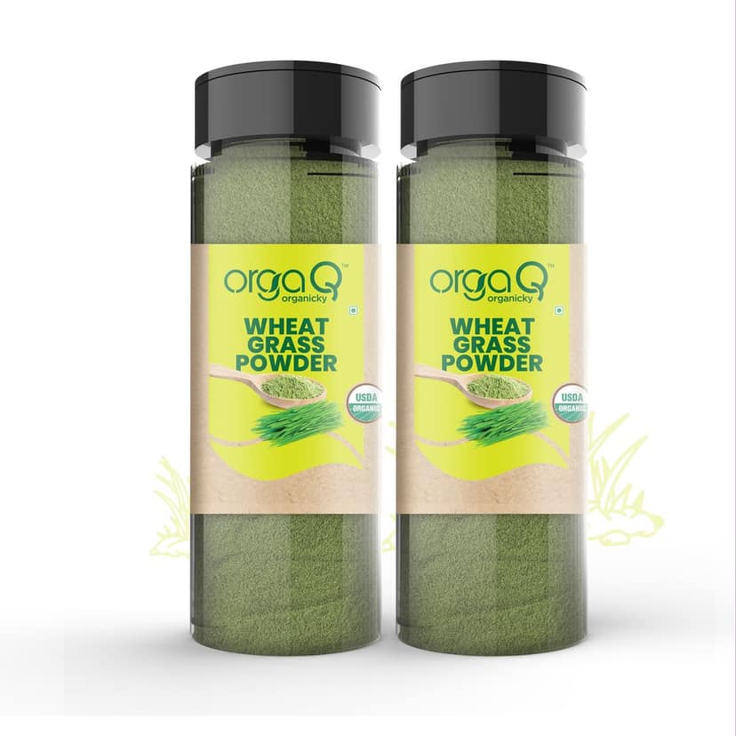 Orgaq Organicky Wheat Grass Powder: Organic Free of Chemicals and Pesticides