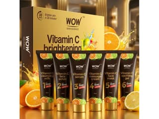 WOW Skin Science Vitamin C Brightening Facial Kit For Brighter And Even Toned Skin