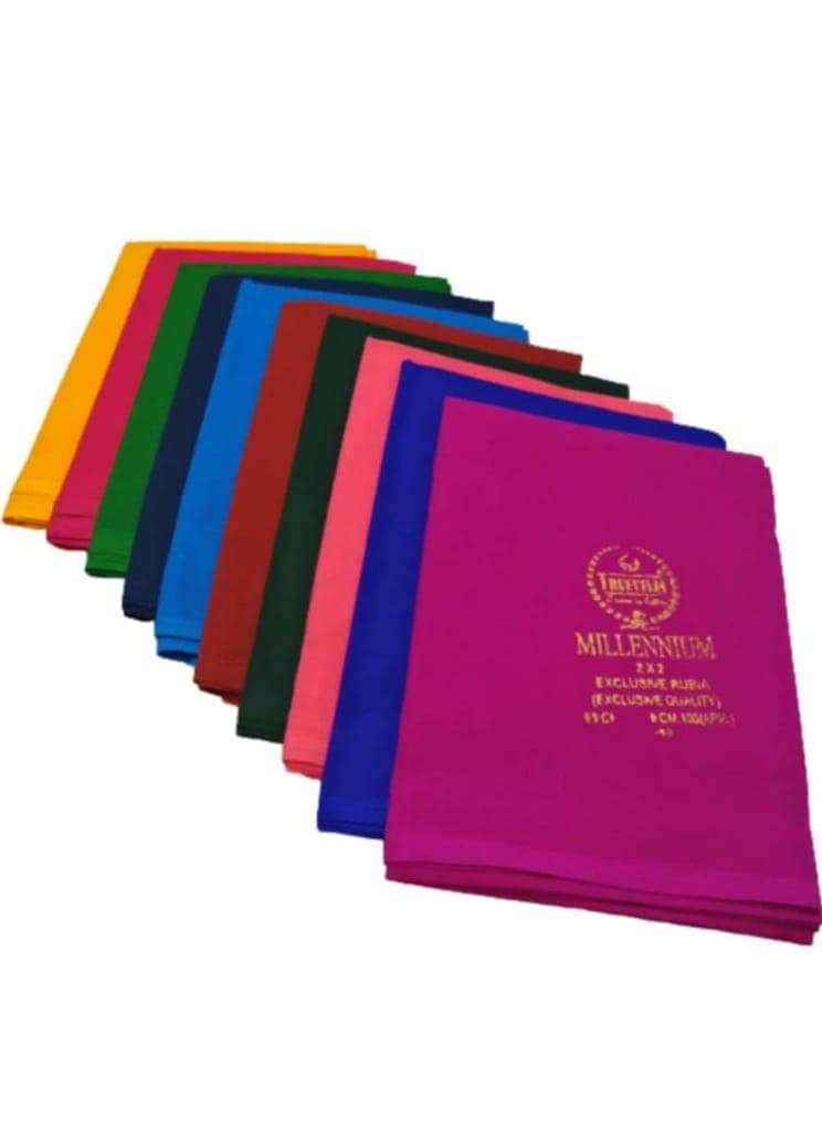 A pack of 100% cotton sarees in various colors view 2
