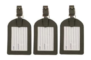 Sukeshcraft Luggage Tags Suitcase Tag Travel Bag Labels (Dark Grey)