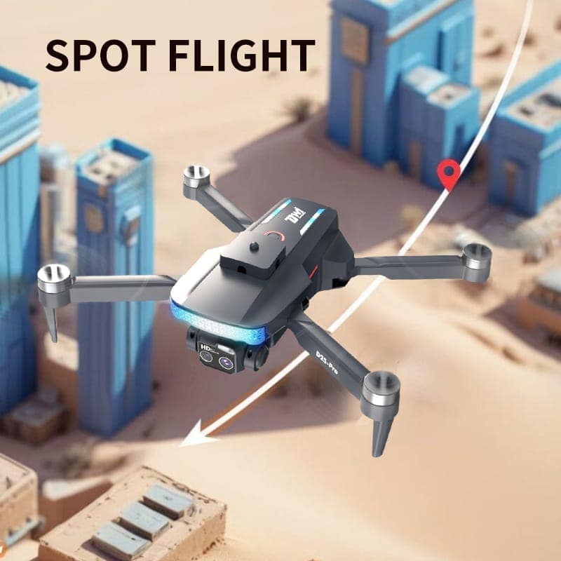D25 Dowellin Drone 8K HD Dual Camera | GPS Smart Drone with Screen Remote | 8GB Memory Card | Foldable Drone view 4