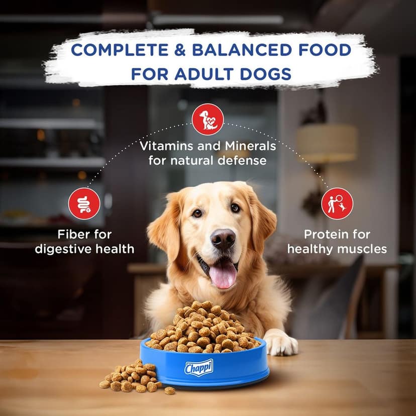 Chappi Adult (1+ Years) Dry Dog Food, Chicken & Rice view 7