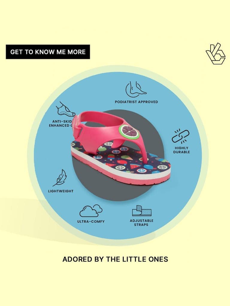 Premium Watermelon Candy Flip-flops - Pink (Girls) view 10
