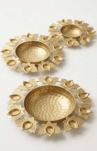 Urli set/Urli with stand/Urli with bowl/ Diwali Home Decor Decoration Item. view 2