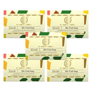 Khadi Natural Mix Fruit Soap Combo Pack Of 5 – 125gm Each