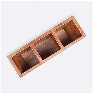 Wooden Handmade Cutlery Caddy/Utensil Holder/Organizer for Kitchen/Cutlery Holder Organiser Storage Tray