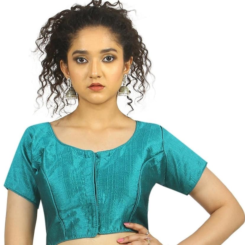TheHangr Light Blue Fantom Silk Blouse - 34