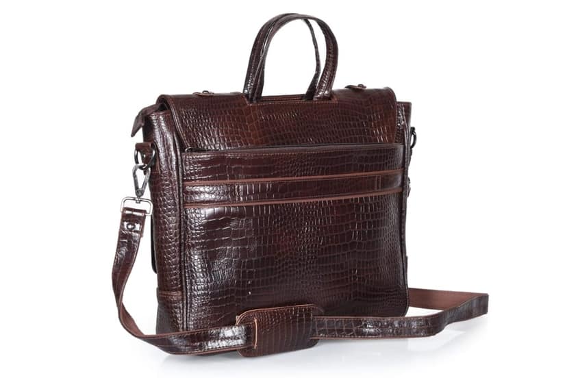 JITENDRA CHITARA;Pure Leather Troop-E-Aulder Laptop Bags for Office and Workplace | Brown view 2