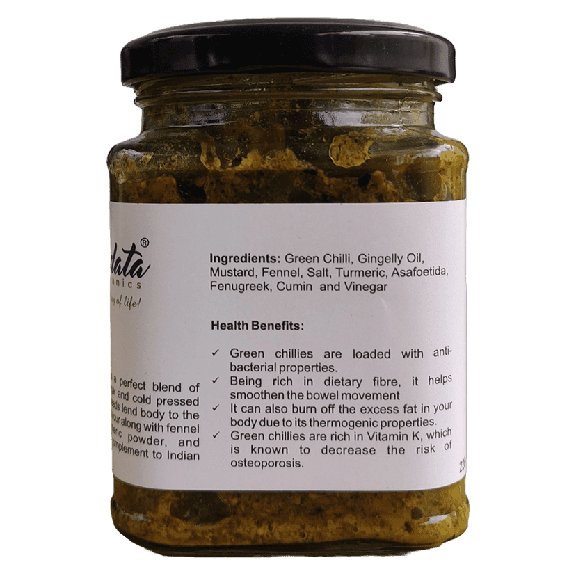 Avaleha Green Chilli Pickle 220 GM view 2