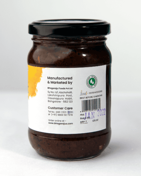 Bhogarajus Bitter Gourd Pickle - 300 grams (Food Grade Pouch) view 3