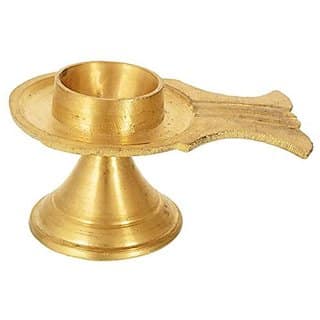 Kesar Zems Brass Jaladhari (9 cm x 6 cm x 5 cm Gold)